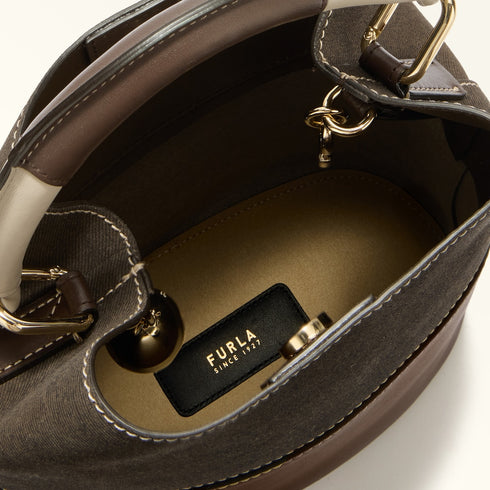 Τσάντα tote/ώμου Sfera Bucket Furla WB01679 BX3924 4293 καφέ